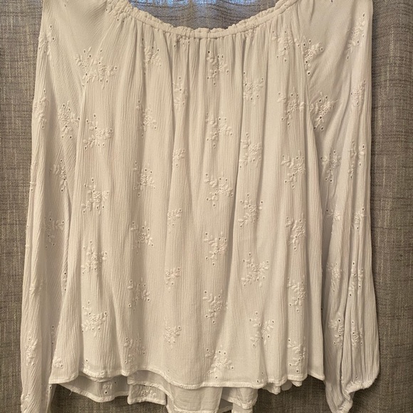 Cream embroidered blouse 1X - Picture 4 of 4